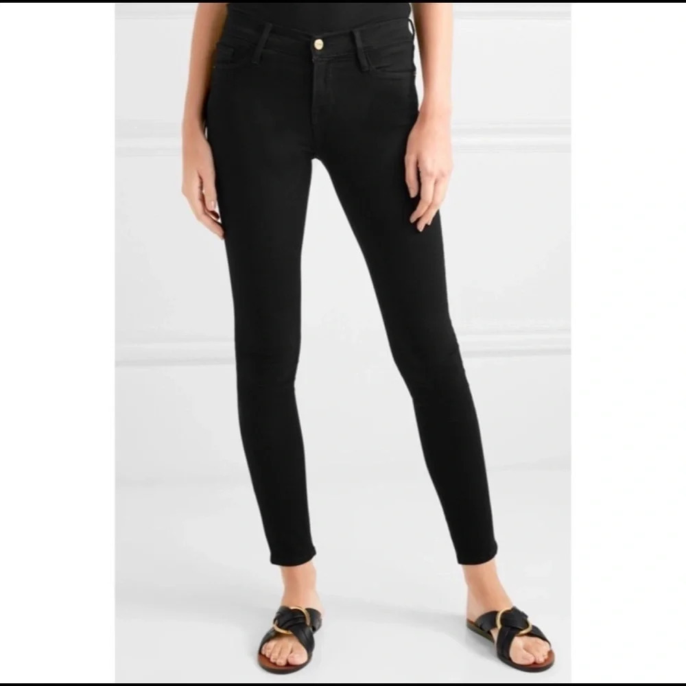 FRAME‎ DENIM Le Skinny De Jeanne Black Jeans Size 26